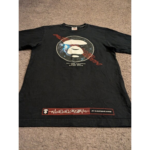 Aape By a Bathing Ape The Aape Universe Apes and Planet Earth T-Shirt Men's S - Picture 3 of 8